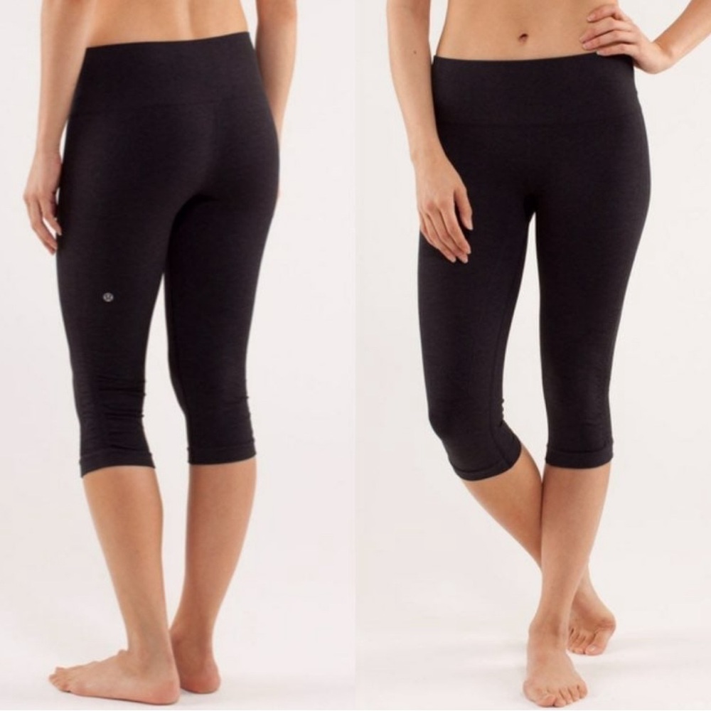 Lululemon flo and go seamless cropped leggings size 6 in EUC